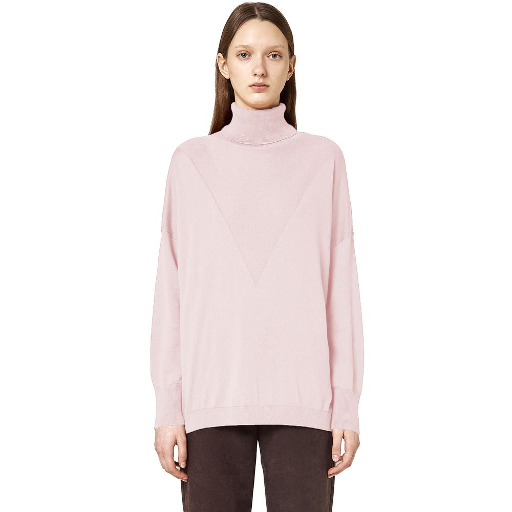 Alpha Studio Pink Silk Sweater