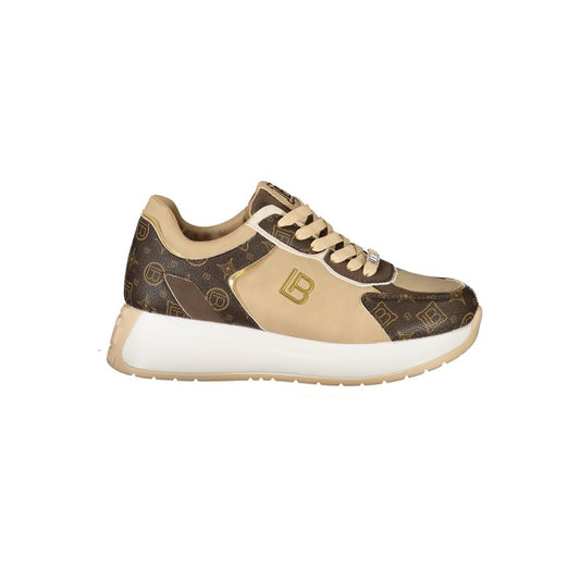 Laura Biagiotti Beige Polyethylene Women Sneaker