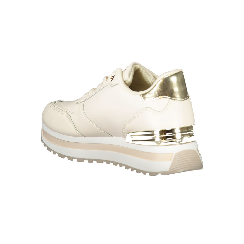 Laura Biagiotti Beige Polyethylene Women Sneaker