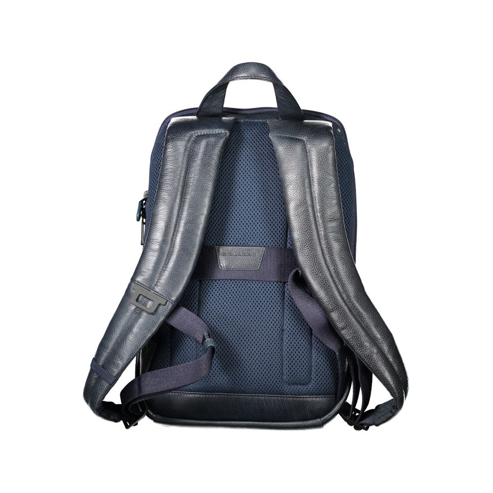 Piquadro Blue Leather Men Backpack