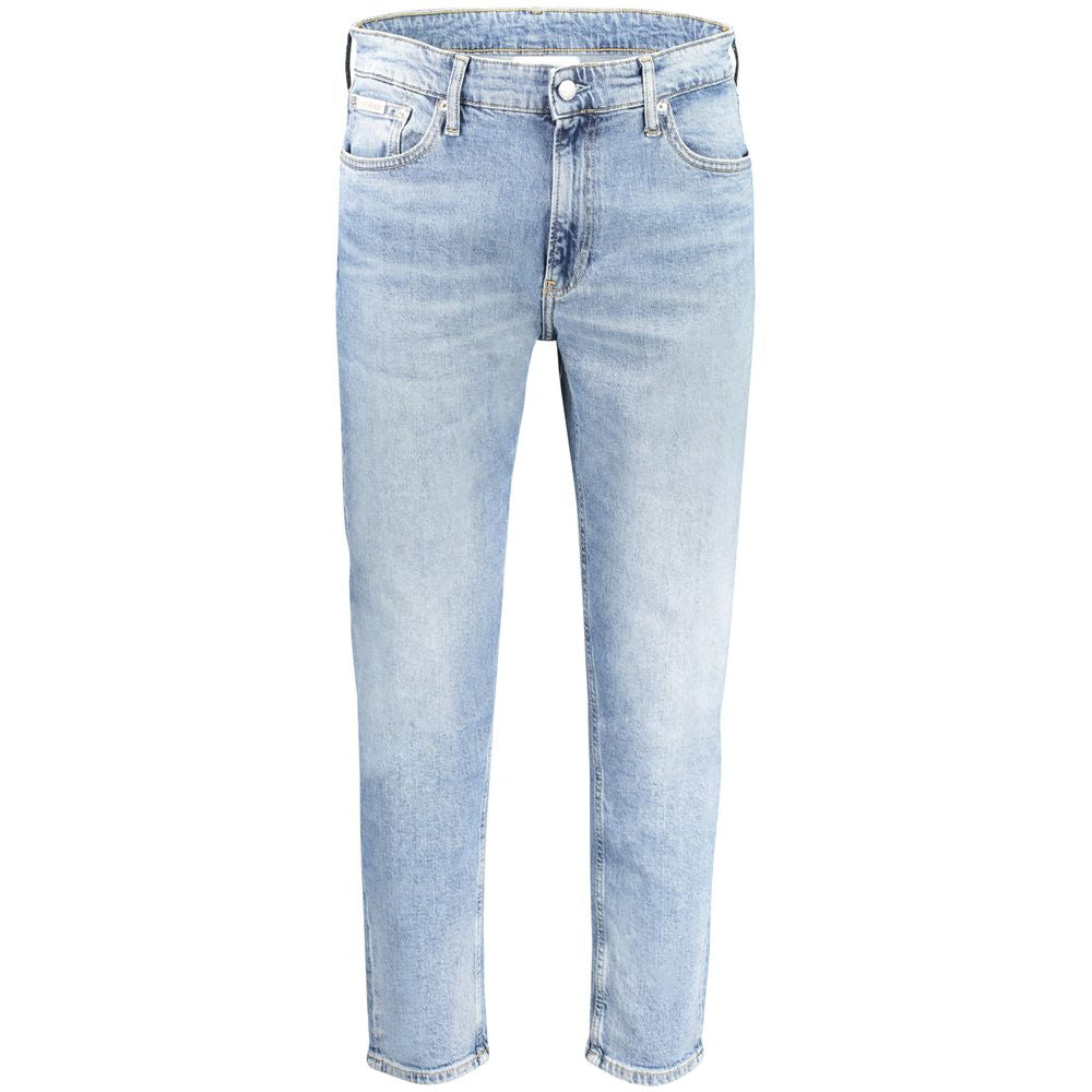 Calvin Klein Light Blue Cotton Men Jeans