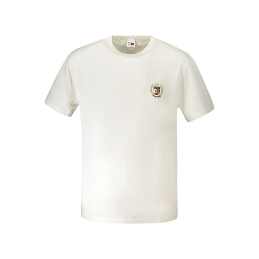 Tommy Hilfiger White Cotton Men T-Shirt