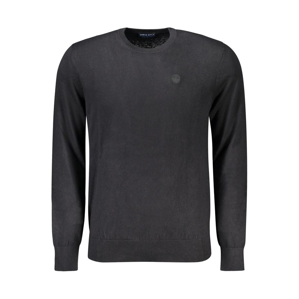 North Sails Black Cotton Men Sweater