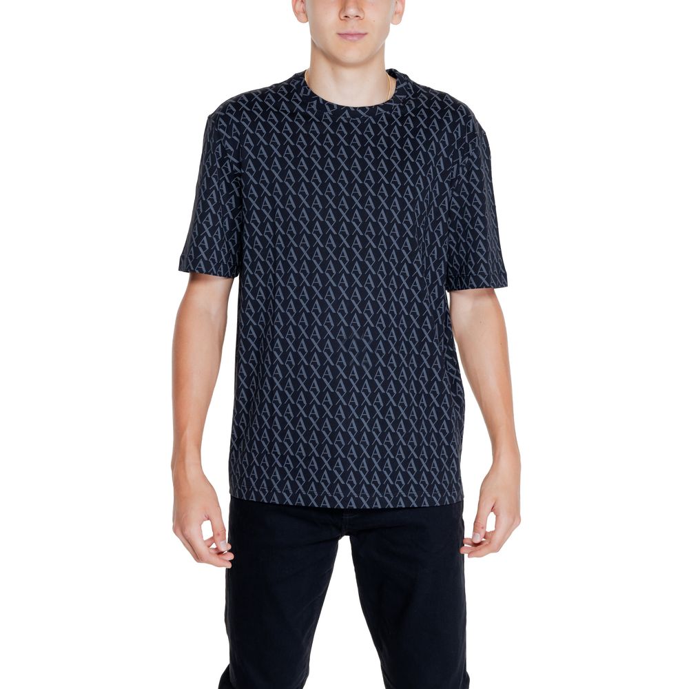 Armani Exchange Black Cotton T-Shirt