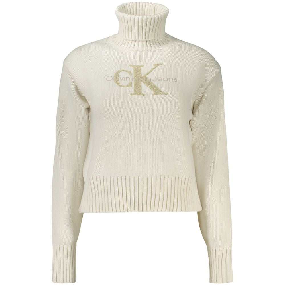 Calvin Klein White Cotton Women Sweater