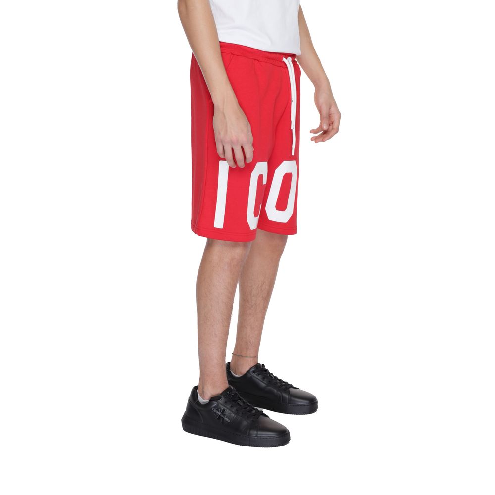 Icon Red Cotton Short