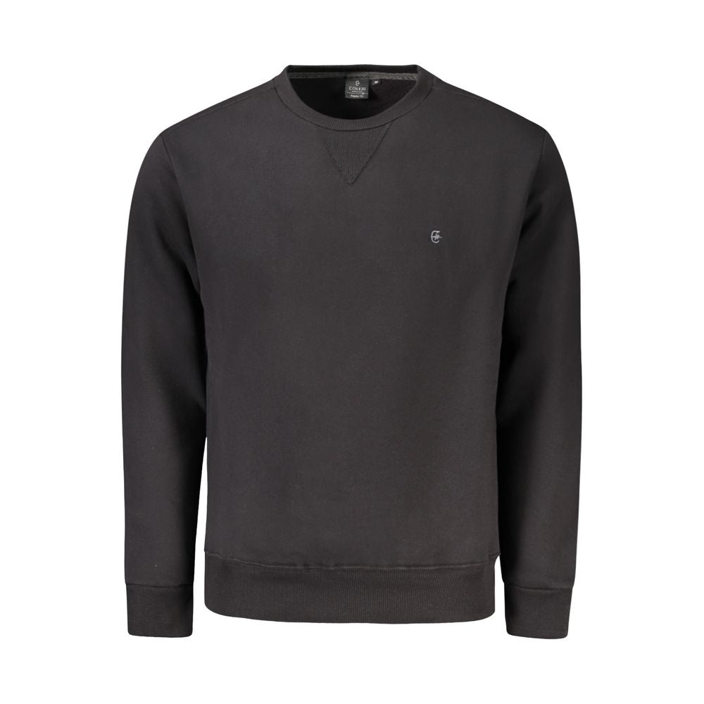 Coveri Moving Black Cotton Men Sweater