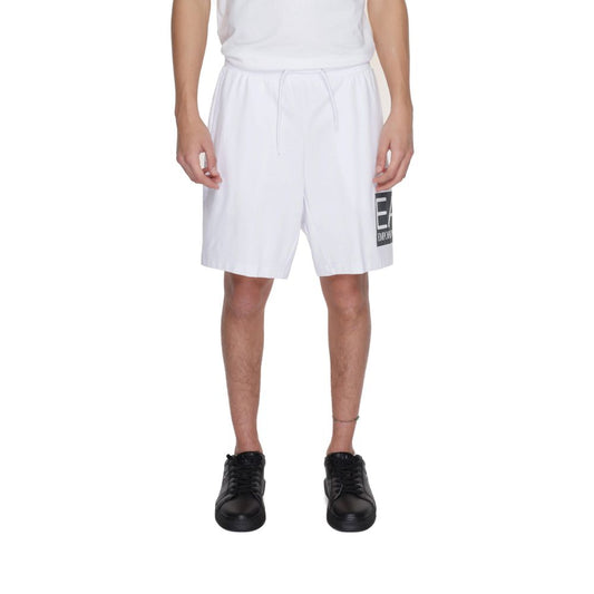 EA7 Emporio Armani White Cotton Short