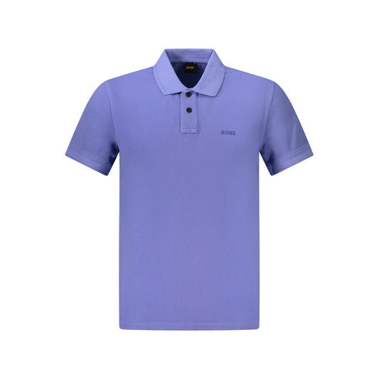 Hugo Boss Blue Cotton Mens Polo Shirt