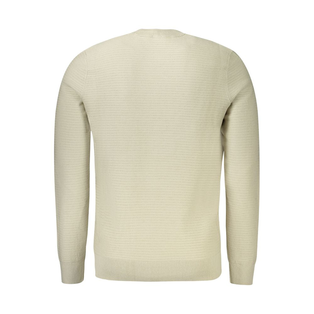 Hugo Boss Beige Cotton Men Sweater