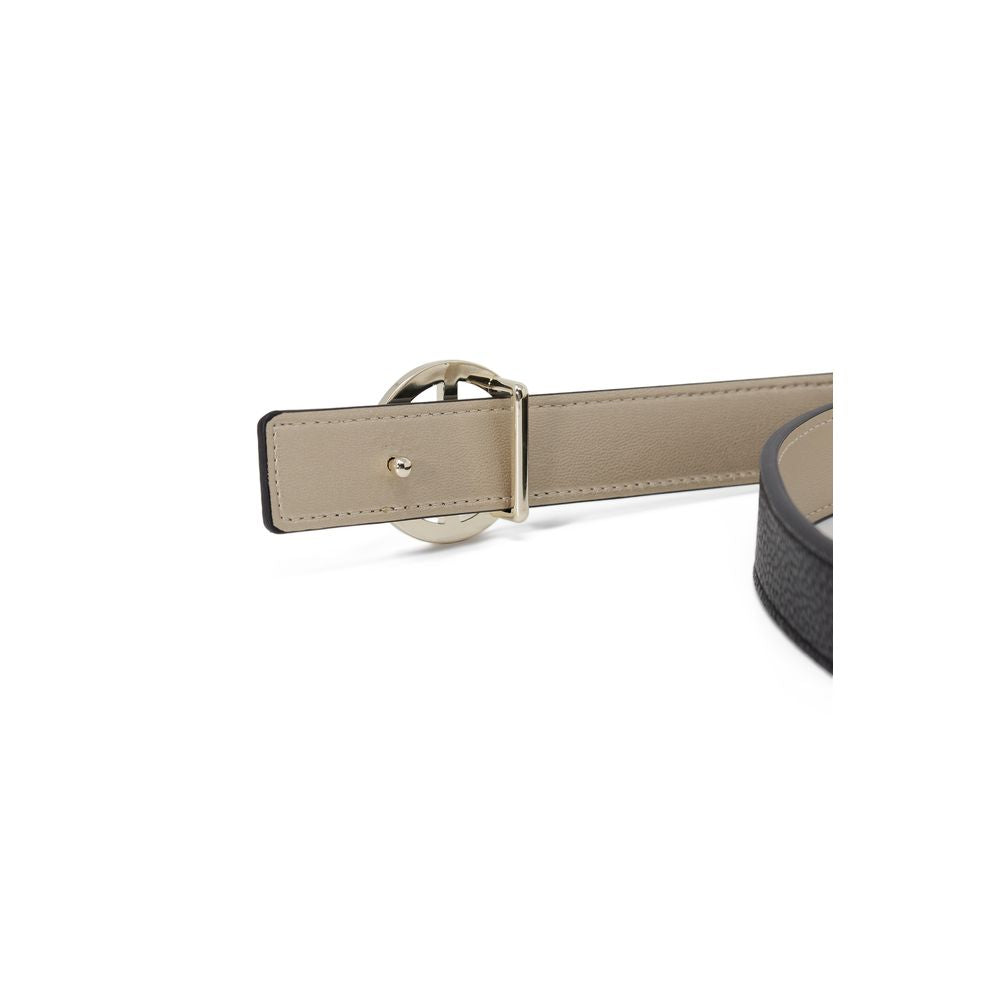 Armani Exchange Gold Polyester Belt