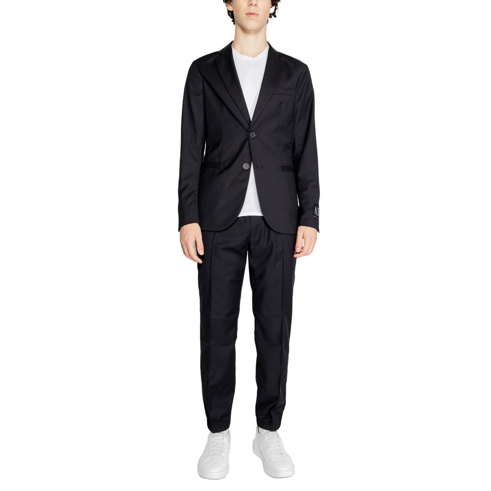 Armani Exchange Black Polyester Blazer