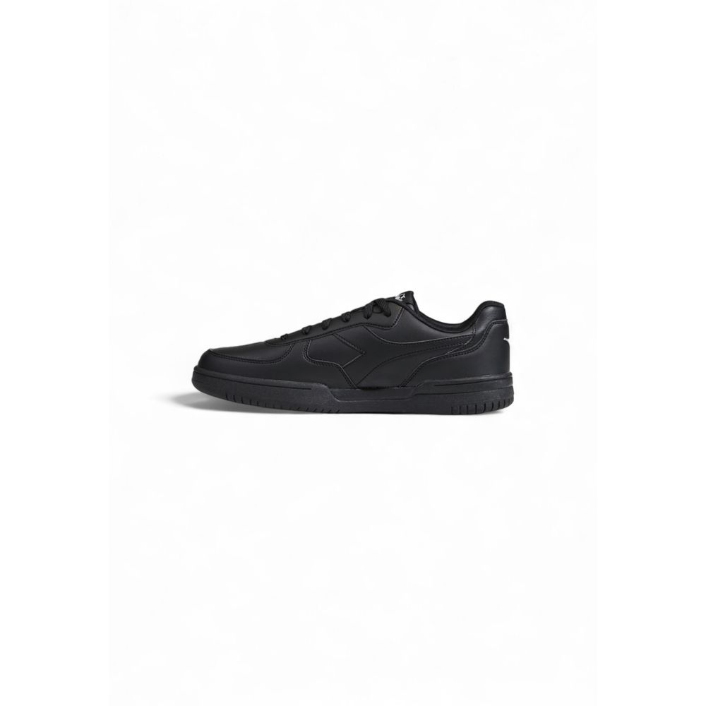 Diadora Black Synthetic Leather Sneaker