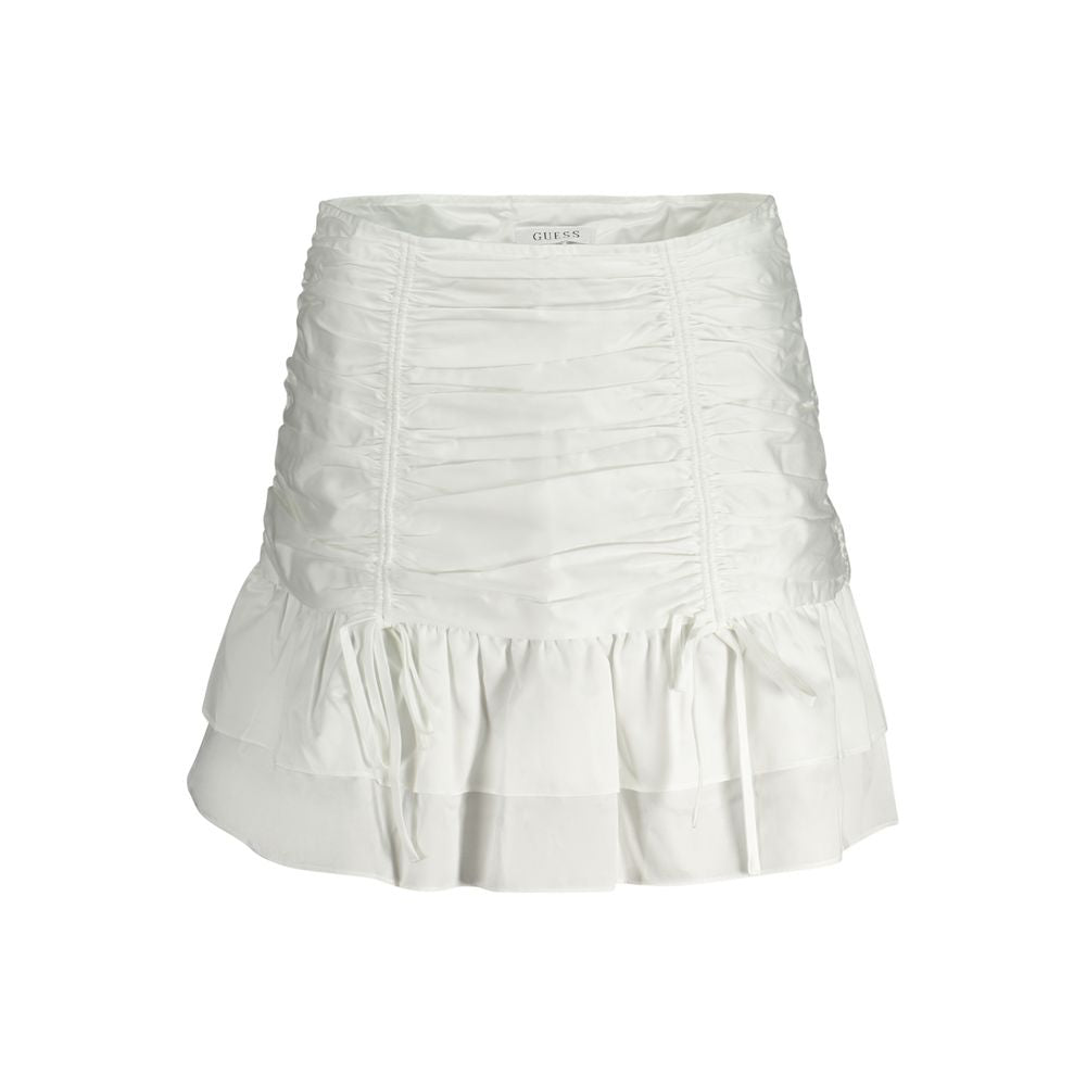 Guess Jeans White Cotton Women Skirt