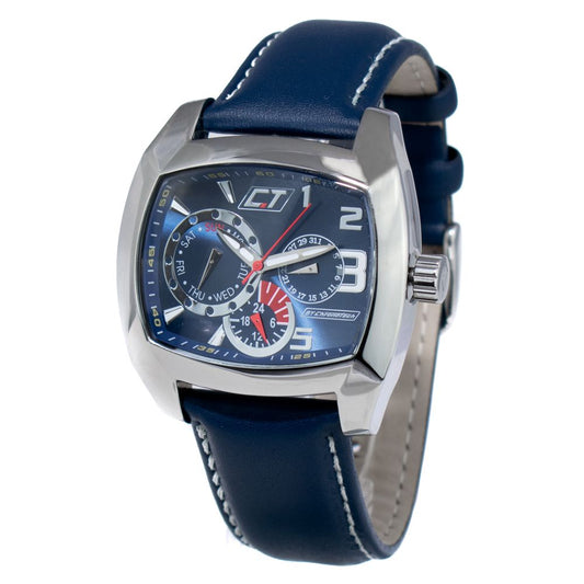 Chronotech Blue Leather Watch