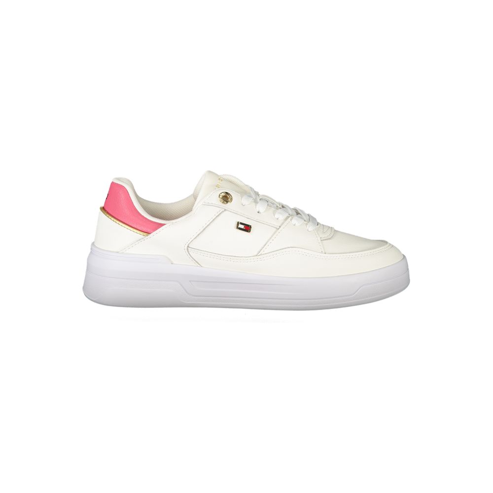 Tommy Hilfiger White Polyethylene Women Sneaker