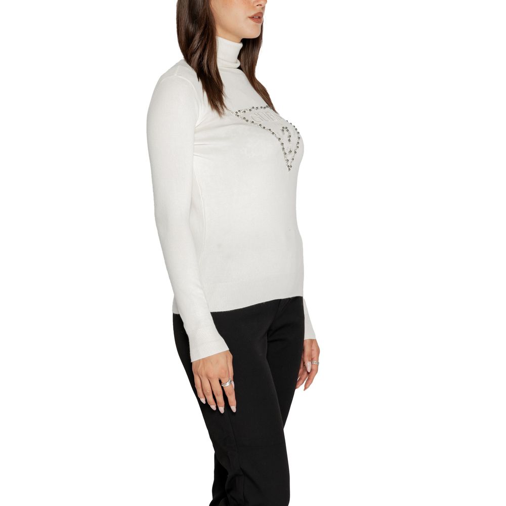 Guess White Viscose Sweater