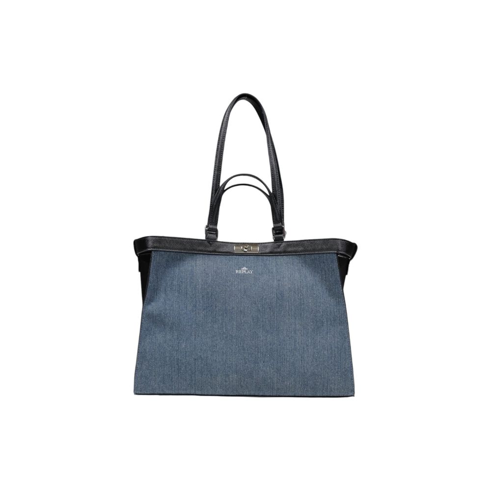 Replay Blue Cotton Handbag