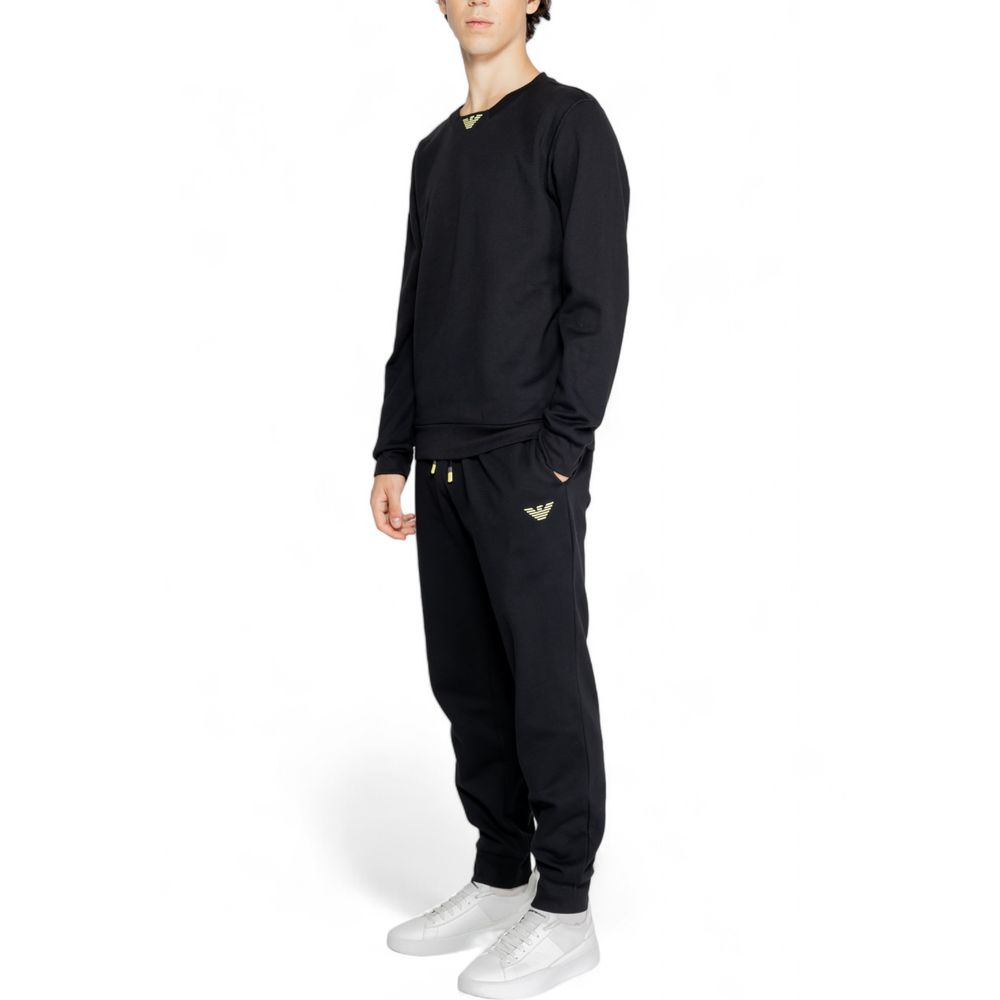 Emporio Armani Underwear Black Cotton Sweatsuit