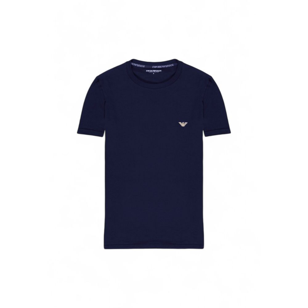 Emporio Armani Underwear Blue Cotton T-Shirt