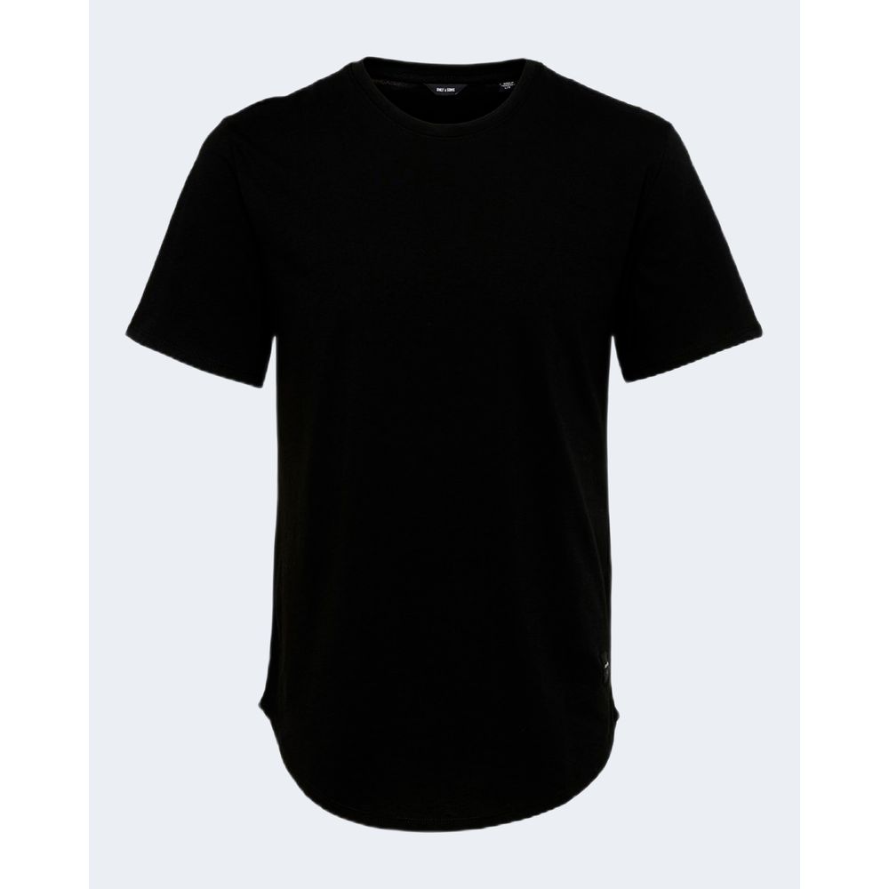 Only & Sons Black Cotton T-Shirt