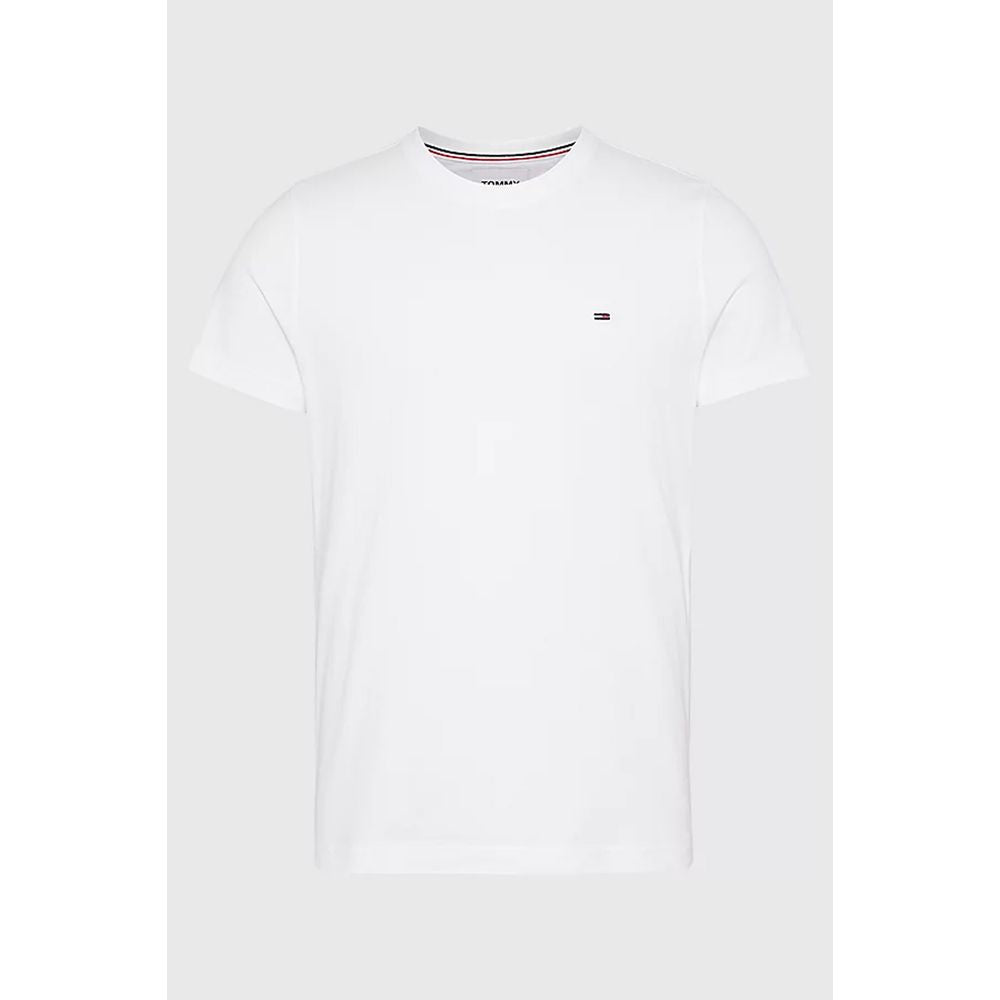 Tommy Hilfiger Jeans White Cotton T-Shirt