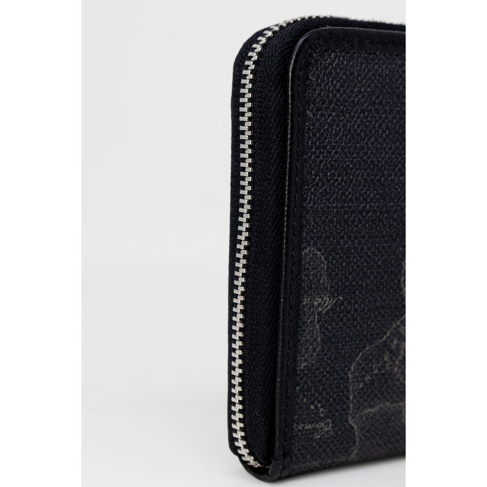 Alviero Martini Prima Classe Black Leather Wallet