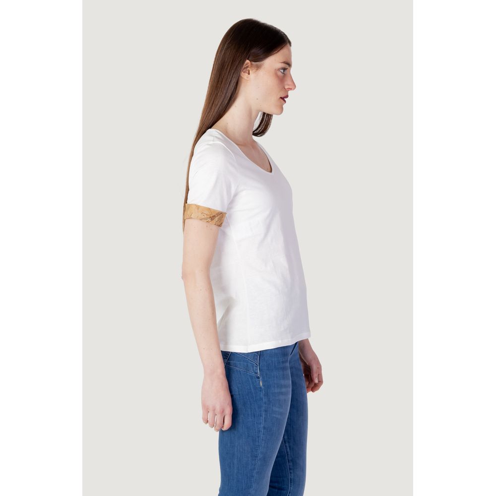 Alviero Martini Prima Classe Cream Cotton Tops & T-Shirt