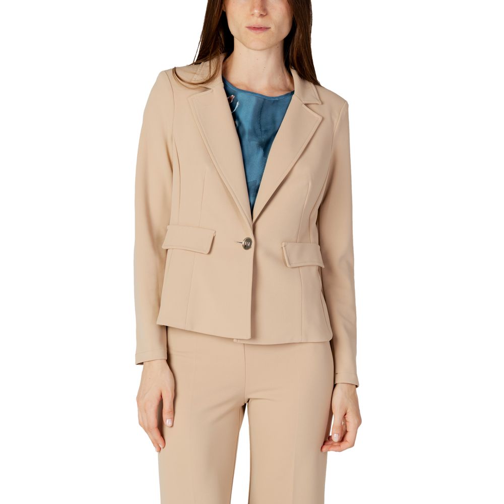 Rinascimento Beige Polyester Suits & Blazer