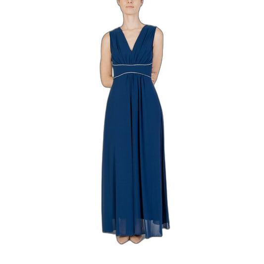 Rinascimento Blue Polyester Dress