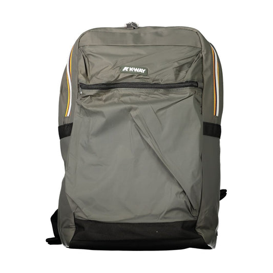 K-WAY Green Polyamide Men Backpack