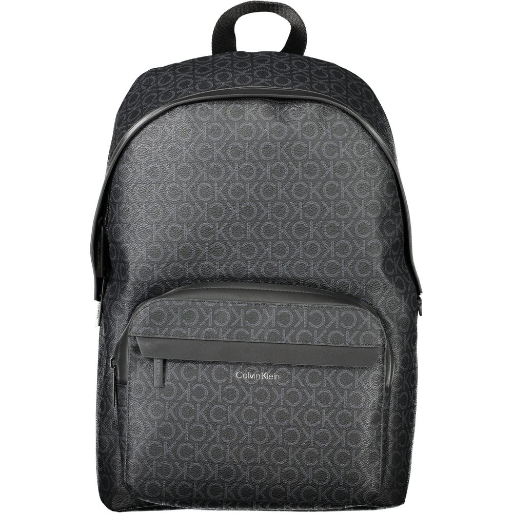 Calvin Klein Black Polyester Men Backpack