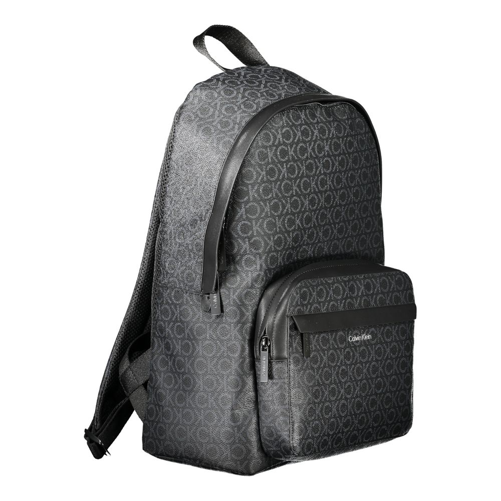 Calvin Klein Black Polyester Men Backpack