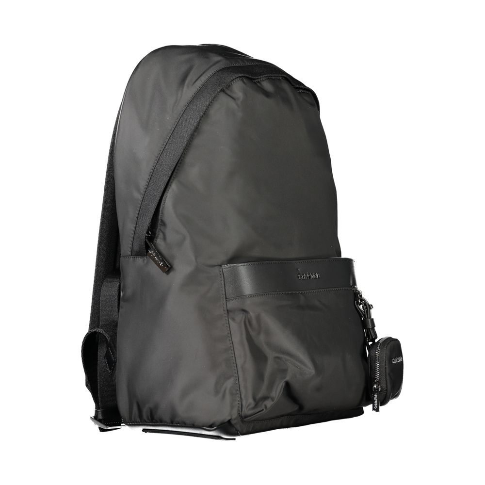 Calvin Klein Black Polyester Men Backpack