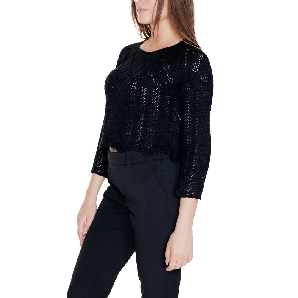 Vero Moda Black Cotton Tops & T-Shirt