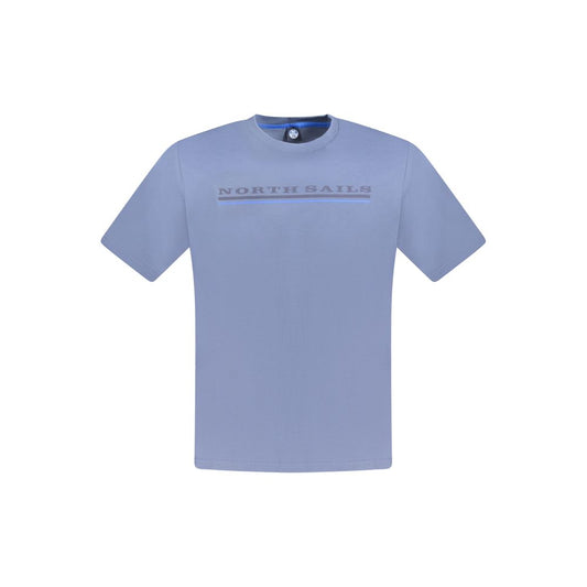 North Sails Blue Cotton Men T-Shirt