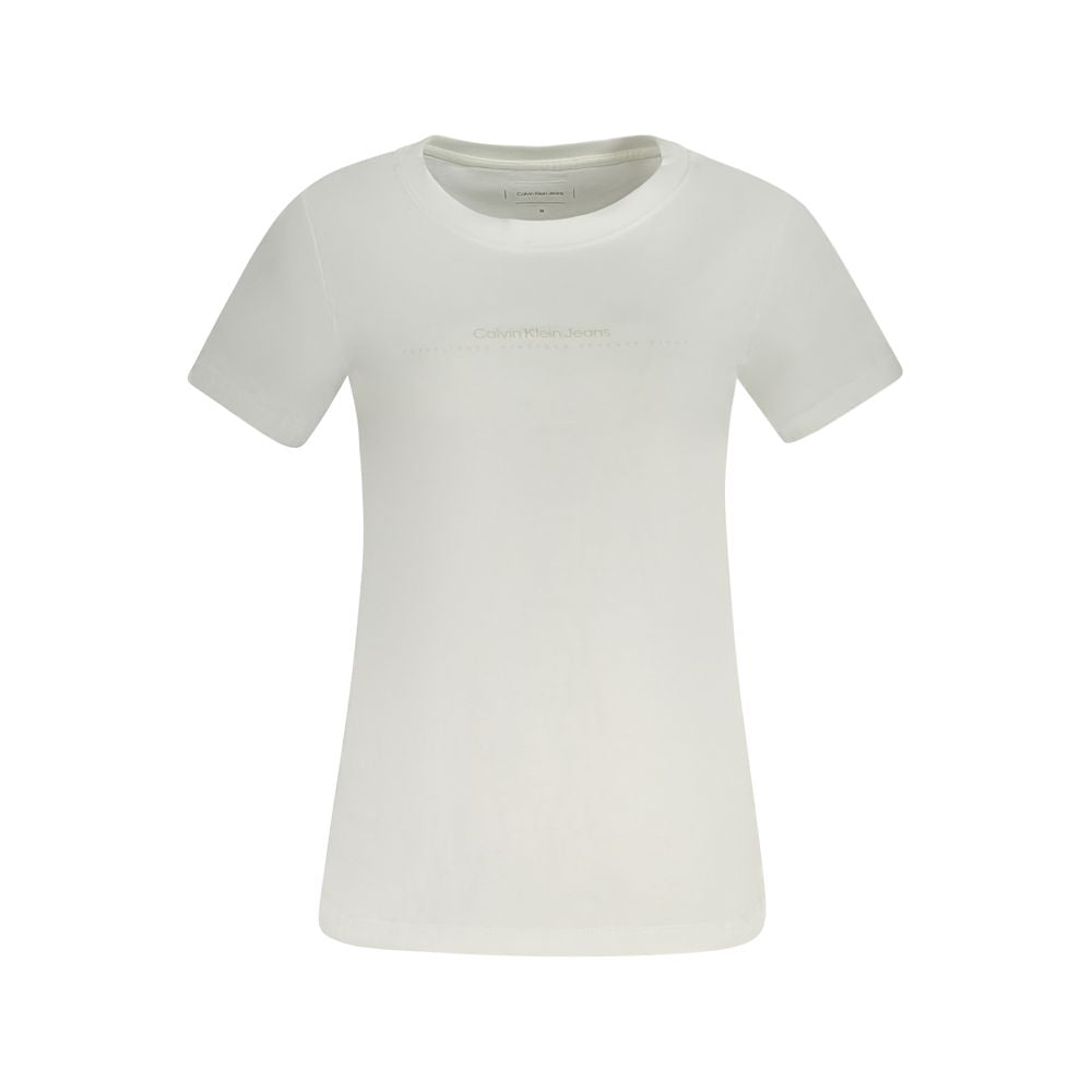 Calvin Klein White Cotton Women T-Shirt