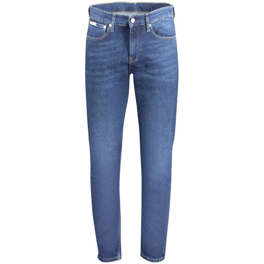 Calvin Klein Blue Cotton Men Jean