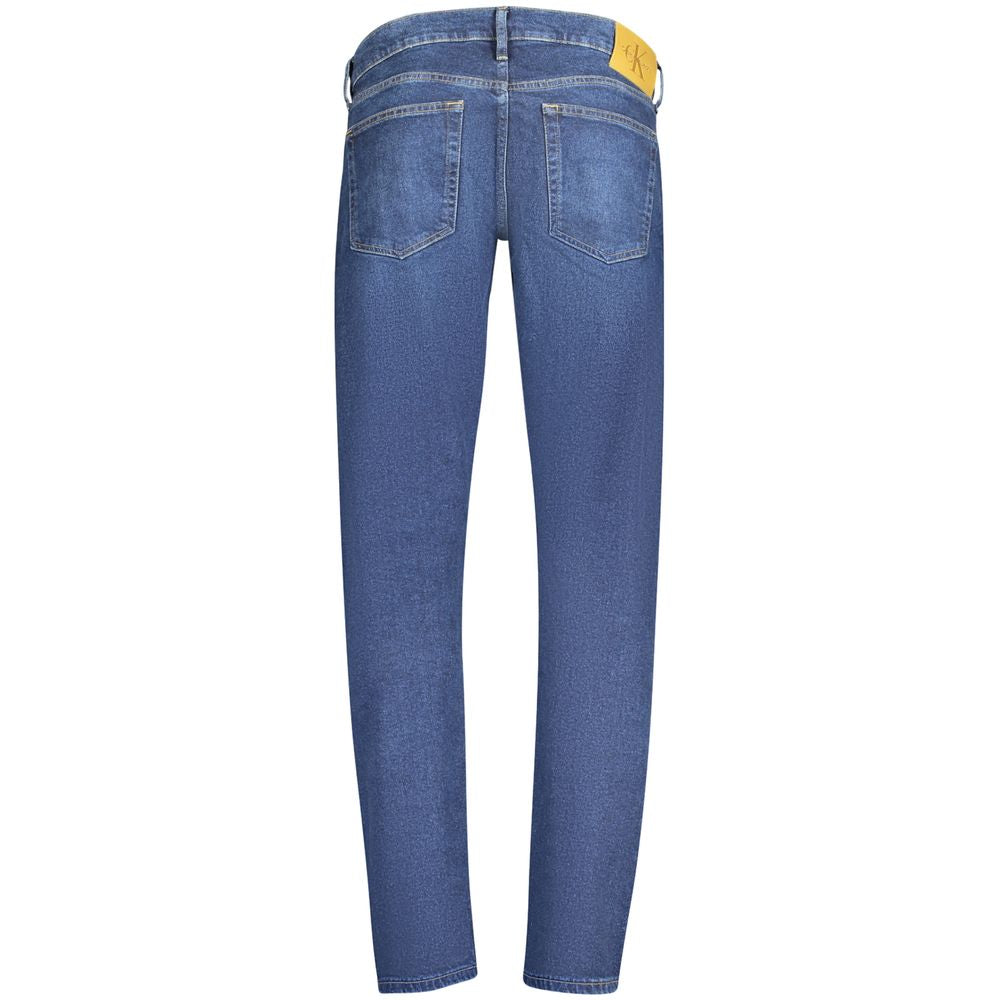 Calvin Klein Blue Cotton Men Jean