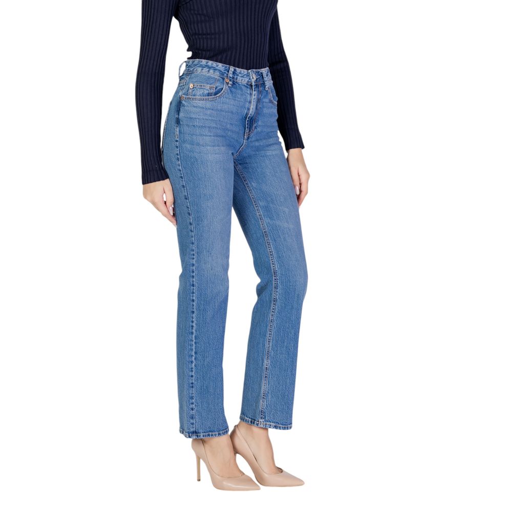 Vero Moda Light Blue Cotton Jeans & Pant