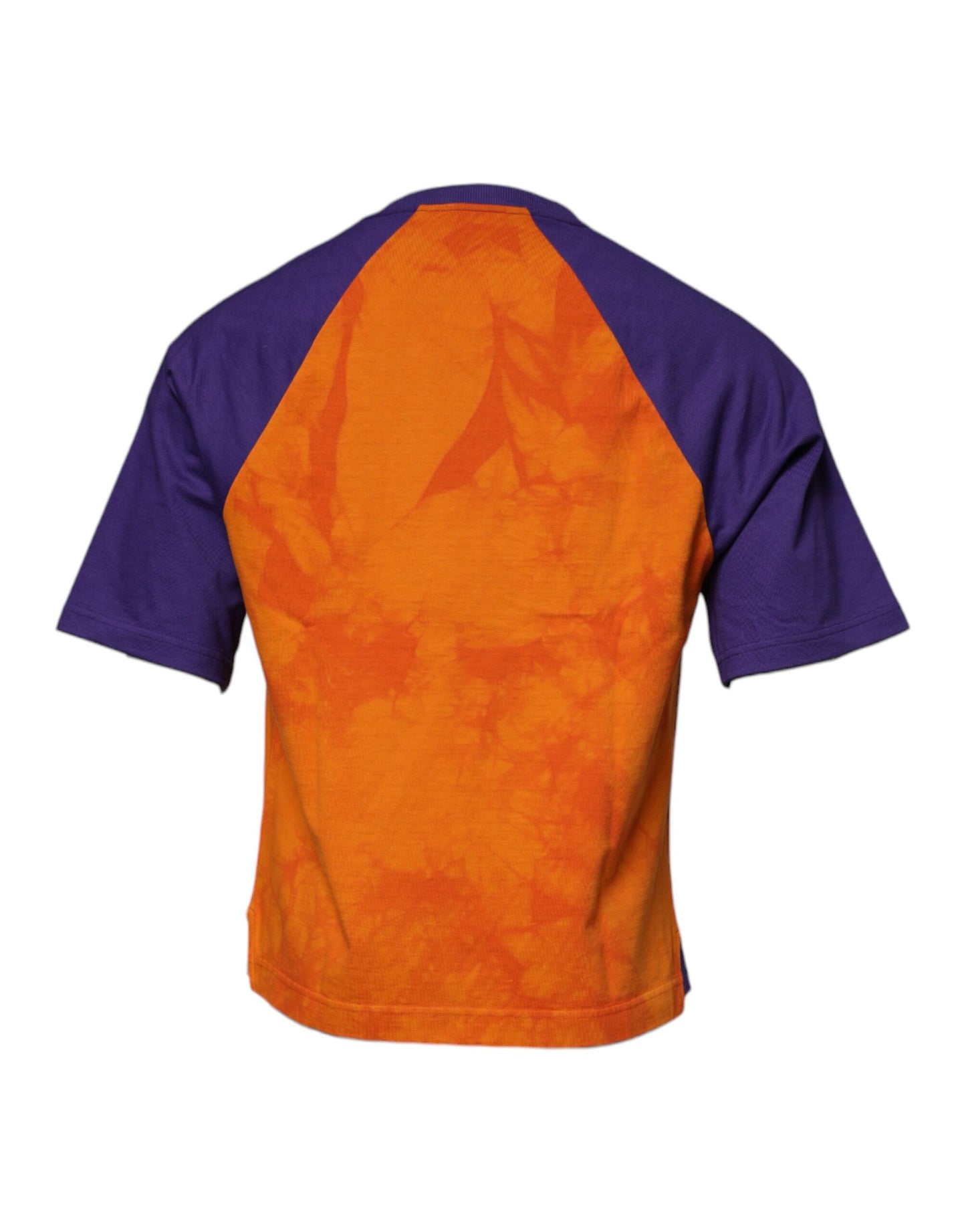 Dolce & Gabbana Orange Purple Graphic Print Short Sleeves T-shirt