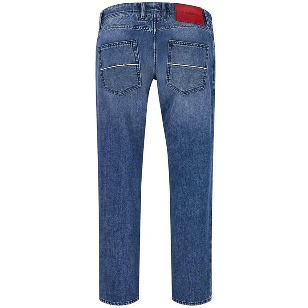 Tramarossa Blue Cotton Jeans & Pant