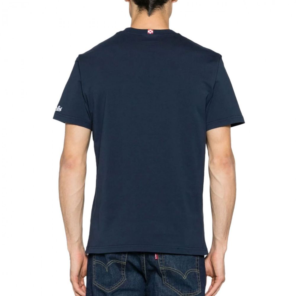 MC2 Saint Barth Blue Cotton Men T-Shirt