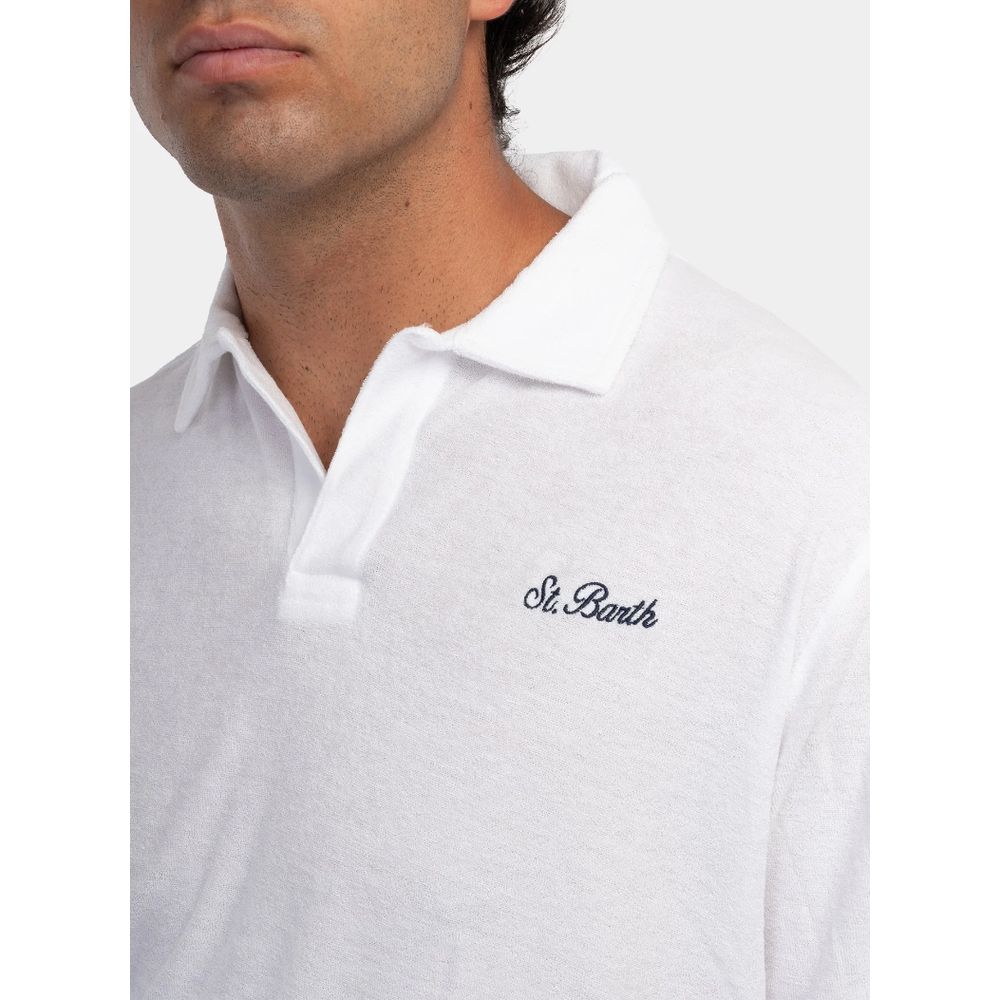 MC2 Saint Barth White Cotton Polo Shirt