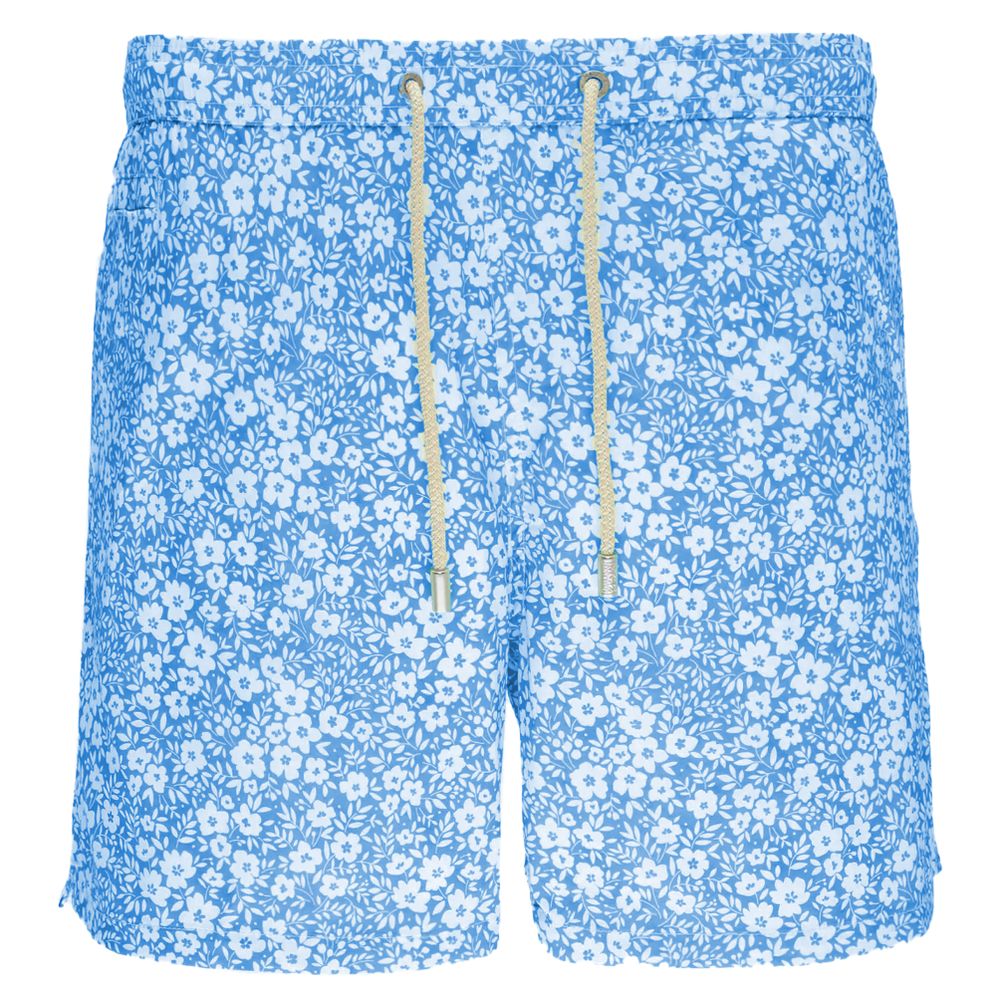 MC2 Saint Barth Light Blue Polyester Men's Swim Trunk