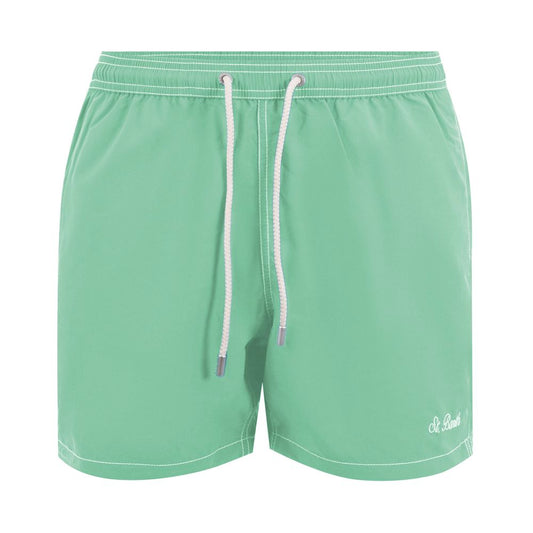 MC2 Saint Barth Green Polyester Men's Swim Trunks