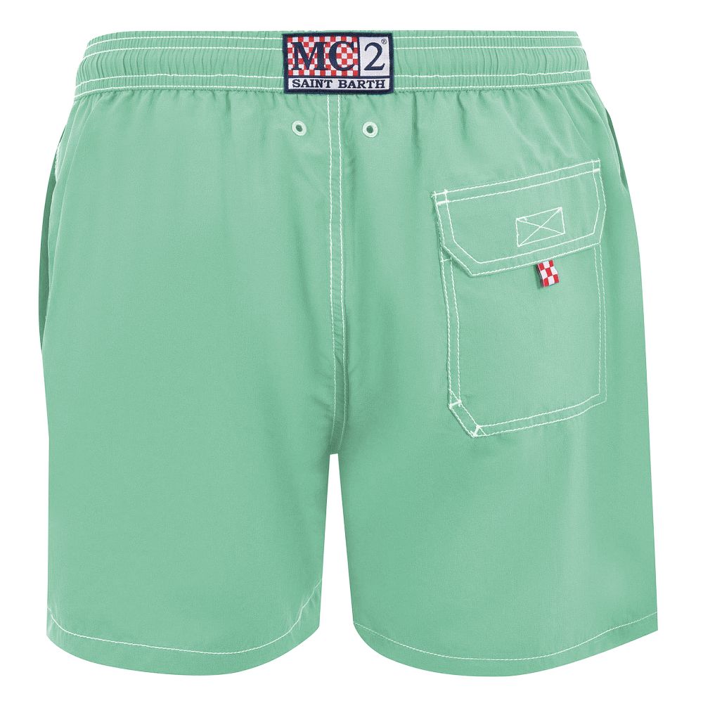 MC2 Saint Barth Green Polyester Men's Swim Trunks