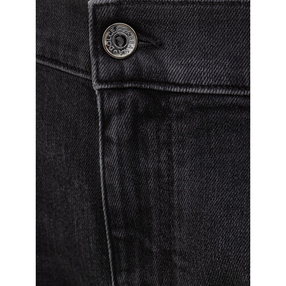 Dolce & Gabbana Gray Cotton Jeans & Pant