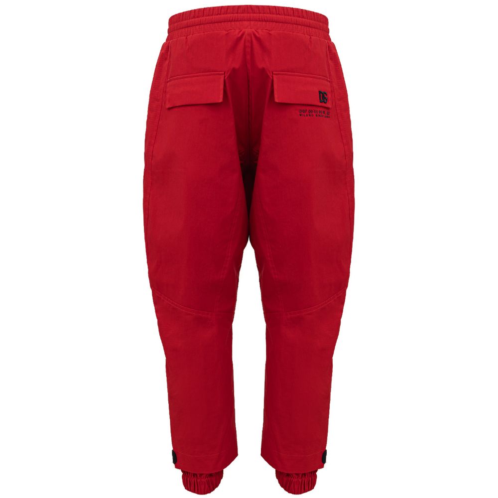 Dolce & Gabbana Red Polyamide Jeans & Pant