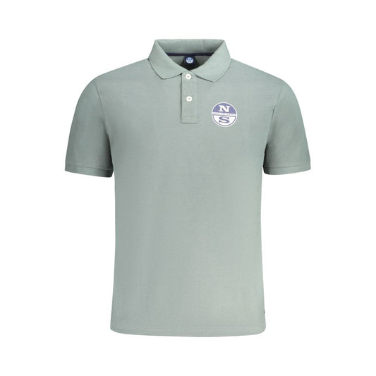 North Sails Green Cotton Men Polo Shirt